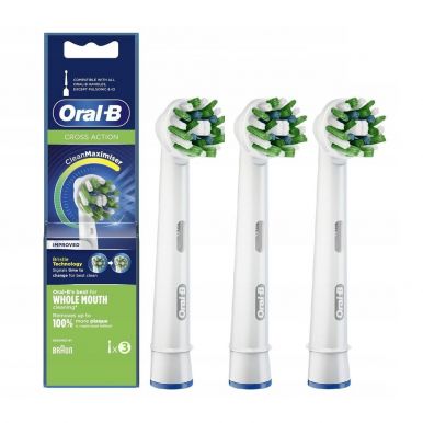 Набір зубних насадок Braun Oral-B Cross Action EB 50 RB Clean Maximiser (3)