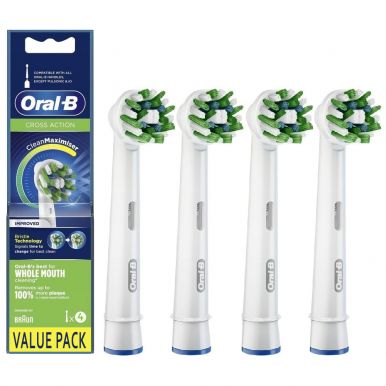 Набор зубных насадок Braun Oral-B Cross Action EB 50 RB Clean Maximiser (4 шт.)