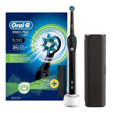Электрическая зубная щетка Braun Oral-B PRO 750 Cross Action Black Edition