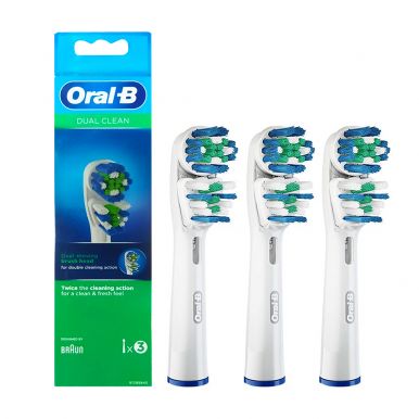 Набір зубних насадок Braun Oral-B Dual Clean EB 417 (3 шт.)