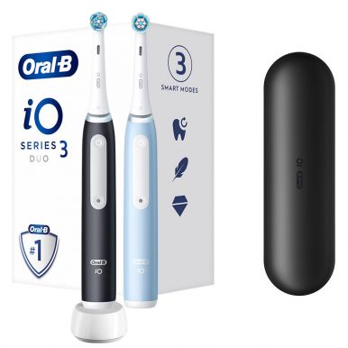 Набір ел. зубних щіток Braun Oral-B iO Series 3 iOG3d.2i6.2K DUO Black + Blue
