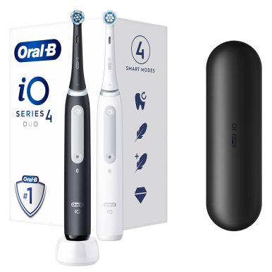 Набір ел. зубних щіток Braun Oral-B iO Series 4 IOG4d.2J6.2K DUO Black + White