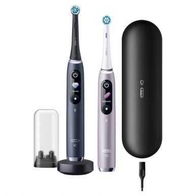 Набор эл. зубных щеток Oral-B iO Series 9  iOM9d.2J2.2AD Duo Black Onyx/Rose Quartz