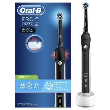 Електрична зубна щітка Braun Oral-B Pro2 2000 Cross Action Black Edition D501.513.2 BK