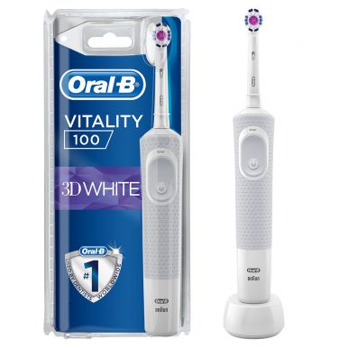 Електрична зубна щітка Braun Oral-B Vitality D100 PRO 3D White