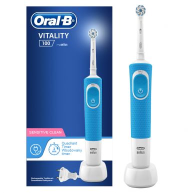 Електрична зубна щітка Braun Oral-B Vitality D100 PRO Sensitive Clean Blue
