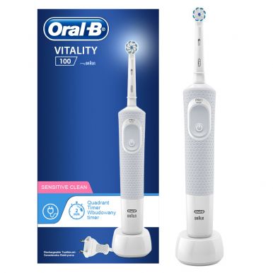 Електрична зубна щітка Braun Oral-B Vitality D100 PRO Sensitive Clean White