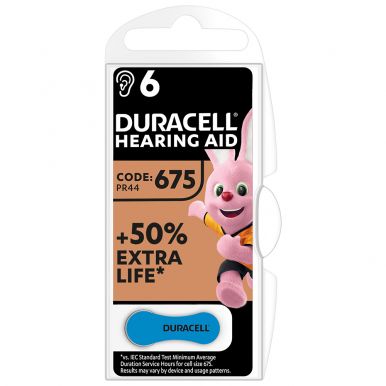 Батарейки для слухових апаратів Duracell Hearing Aid 675 6 шт. (96091470)