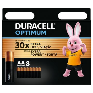 Батарейки лужні Duracell Optimum AA (LR06) 8 шт. (5000394158931)