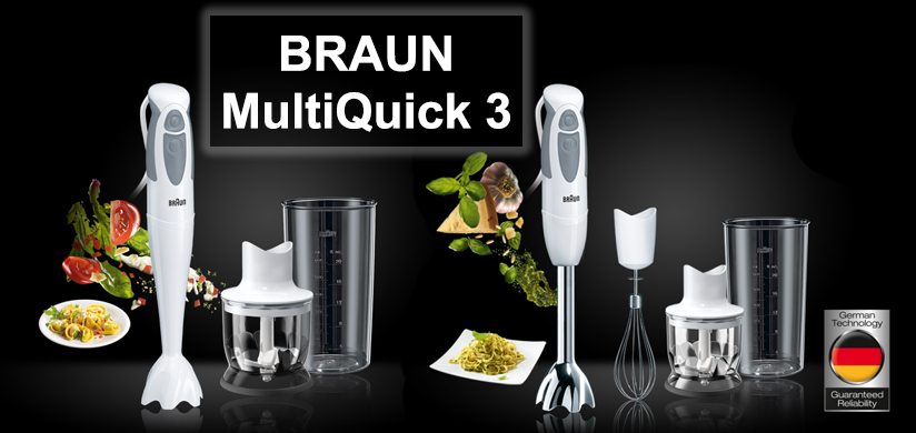 Готовить просто с блендерами Braun MultiQuick 3!