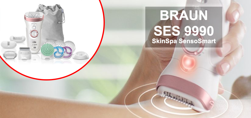 Обзор эпилятора Braun SES 9990 SkinSpa SensoSmart